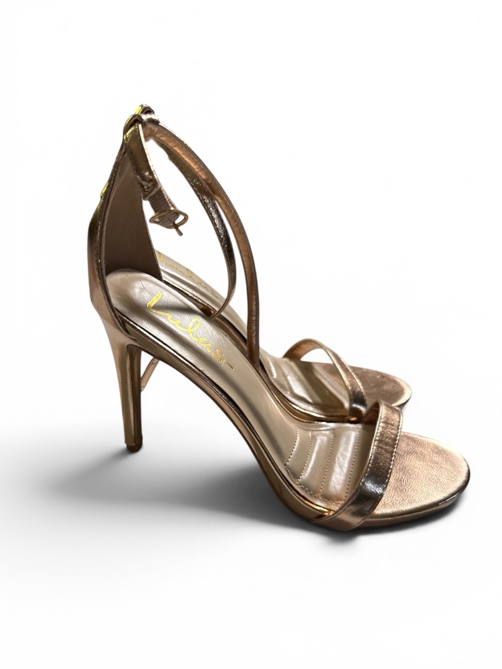 Lulus Rose Gold Strappy Heeled Sandals | Size 9 | Like New